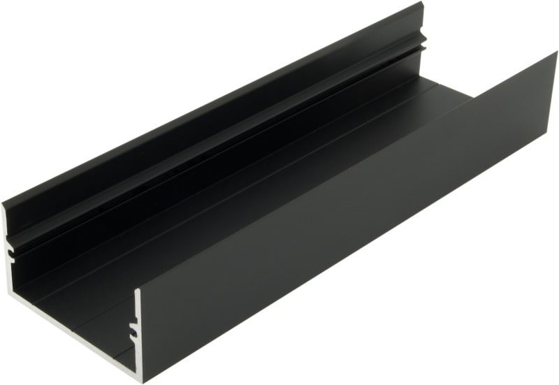 AUTLED - Aluminiumprofil MFL schwarz - 2 Meter