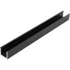 AUTLED - Aluminiumprofil KLR   schwarz - 1 Meter