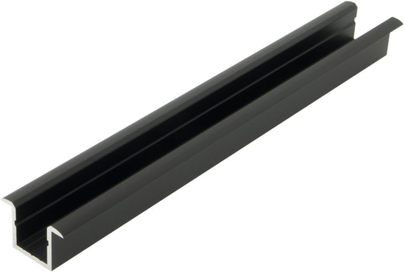 AUTLED - Aluminiumprofil KLI schwarz - 1 Meter