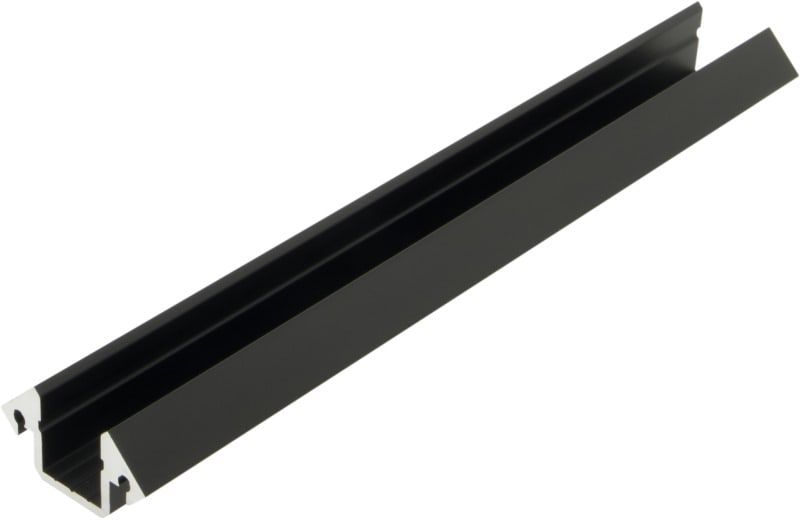 AUTLED - Aluminiumprofil KLE schwarz - 2 Meter