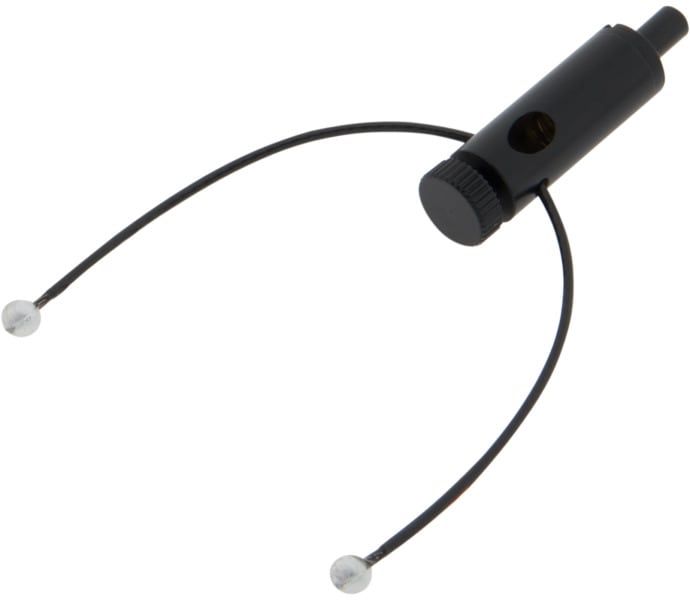 AUTLED - Seilstopper mit Y-Aufhängung mit 1mm starkem Seil und 4mm Kugeln  schwarz