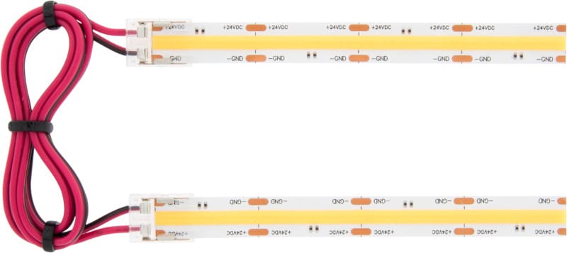AUTLED - COB Flexstrip Verbinder und Einspeiser - Mono, 10mm breit mit 500mm langer Kabelbrücke