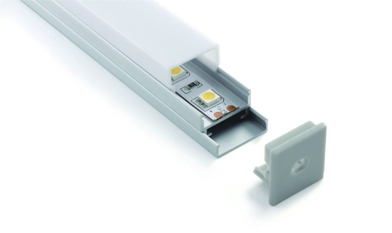 SPEKTRA LED - LED Aluminium Profil ALP011 20,0X19,7-OP-AB