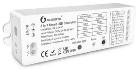 SPEKTRA LED - LED Controller max.270W12-24VDC SKII RGB-CCT+DIM m. Fernbed.
