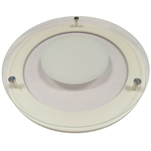 SPEKTRA LED - Abdeckring Downlight 8 Weiß Rund m.Glas