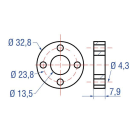 LEOTEC - Ringmagnet AD33mm