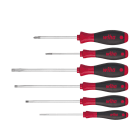 WIHA WERKZEUGE - Schraubendreher Set SoftFinish Schlitz, Pozidriv 6-tlg