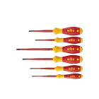 WIHA WERKZEUGE - Schraubendreher Set SoftFinish electric slimFix Schlitz, Pozidriv 6-tlg