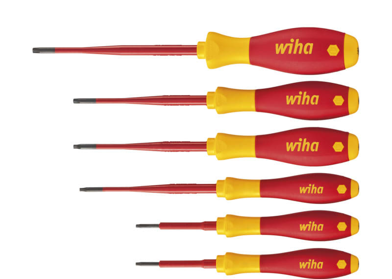 WIHA WERKZEUGE - Schraubendreher Set SoftFinish electric slimFix TORX 6-tlg