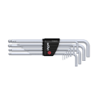 WIHA WERKZEUGE - Stiftschlüssel Set im Compact Halter 6-Kant-Kugelkopf 12-tlg. mattverchr.