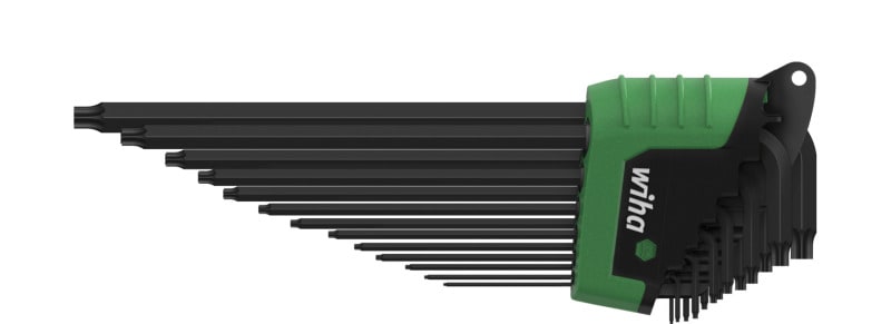 WIHA WERKZEUGE - Stiftschlüssel Set im ErgoStar Halter TORX MagicSpring 14-tlg. schwarzoxidiert
