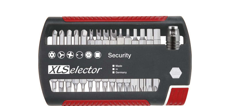 WIHA WERKZEUGE - Bit Set XLSelector Security Standard 25mm gemischt 32-tlg. 1/4''