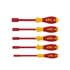 WIHA WERKZEUGE - Schraubendreher Set SoftFinish electric 6-Kant-Steckschlüssel 5-tlg.