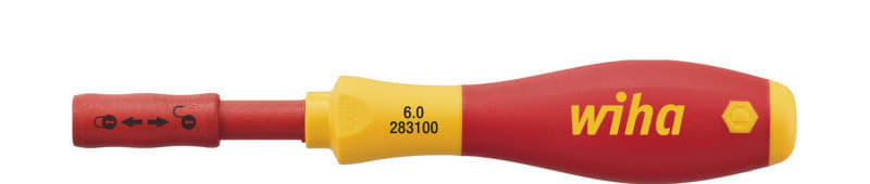 WIHA WERKZEUGE - Schraubendreher mit Bithalter SoftFinish electric slimVario f.slimBits