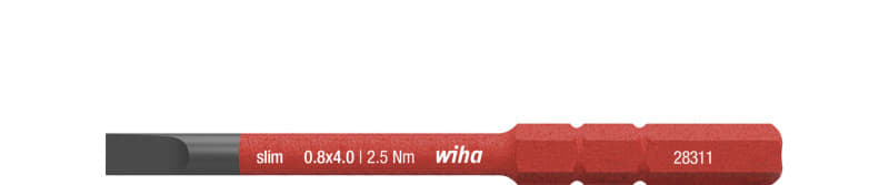 WIHA WERKZEUGE - Bit slimBit electric Schlitz 4x75mm