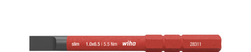 WIHA WERKZEUGE - Bit slimBit electric Schlitz 6,5x75mm