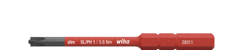 WIHA WERKZEUGE - Bit slimBit electric PlusMinus/Phillips SL/PH1x75mm