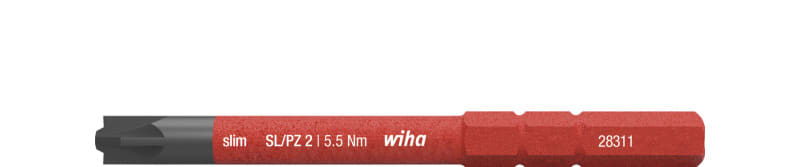 WIHA WERKZEUGE - Bit slimBit electric PlusMinus/Pozidriv SL/PZ2x75mm