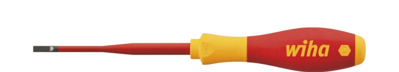 WIHA WERKZEUGE - Schraubendreher SoftFinish electric slimFix Schlitz 4x100mm