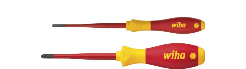 WIHA WERKZEUGE - Schraubendreher Set SoftFinish electric slimFix 2-tlg.