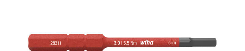 WIHA WERKZEUGE - Bit slimBit electric 6-Kant 3x75mm