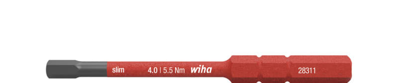 WIHA WERKZEUGE - Bit slimBit electric 6-Kant 4x75mm