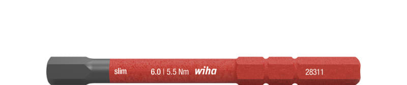 WIHA WERKZEUGE - Bit slimBit electric 6-Kant 6x75mm