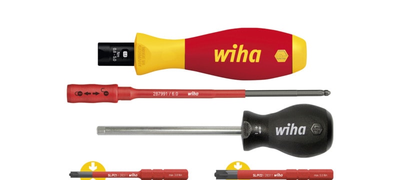 WIHA WERKZEUGE - Drehmoment-Schraubendreher Set TorqueVario-S electric 0,8-5Nm