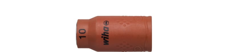 WIHA WERKZEUGE - Steckschlüsseleinsatz isoliert 3/8'' Außen6-Kant 10mmx3/8''