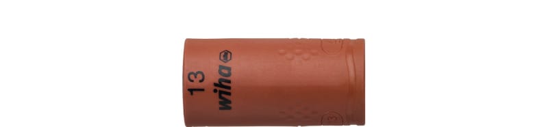 WIHA WERKZEUGE - Steckschlüsseleinsatz isoliert 3/8'' Außen6-Kant 13mmx3/8''