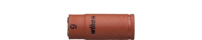 WIHA WERKZEUGE - Steckschlüsseleinsatz isoliert 1/4'' Außen6-Kant 9mmx1/4''