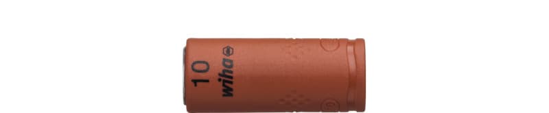 WIHA WERKZEUGE - Steckschlüsseleinsatz isoliert 1/4'' Außen6-Kant 10mmx1/4''