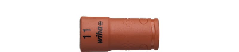 WIHA WERKZEUGE - Steckschlüsseleinsatz isoliert 1/4'' Außen6-Kant 11mmx1/4''