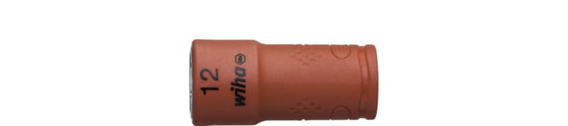 WIHA WERKZEUGE - Steckschlüsseleinsatz isoliert 1/4'' Außen6-Kant 12mmx1/4''