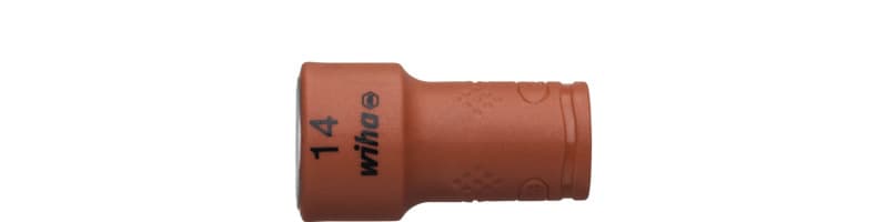 WIHA WERKZEUGE - Steckschlüsseleinsatz isoliert 1/4'' Außen6-Kant 14mmx1/4''