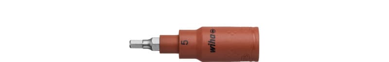 WIHA WERKZEUGE - Steckschlüsseleinsatz isoliert 3/8'' Innen6-Kant  5x75mm
