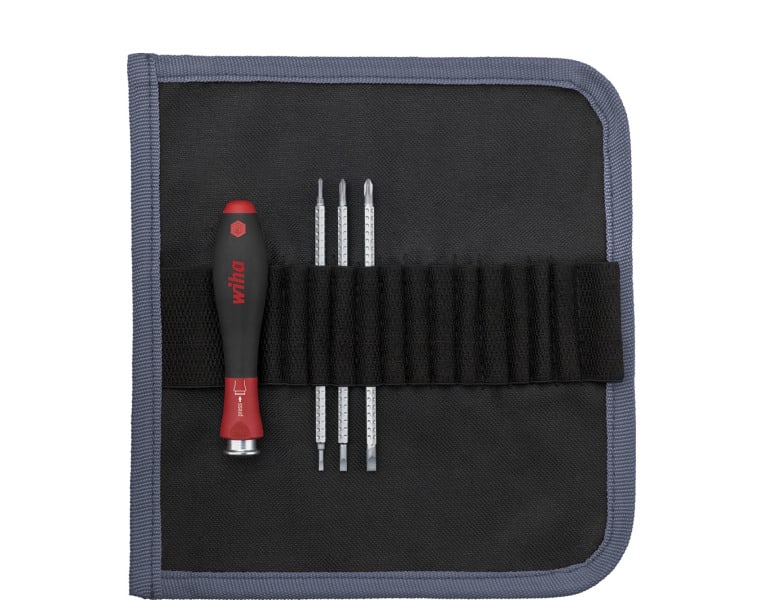WIHA WERKZEUGE - Schraubendreher mit Wechselklingen Set SYSTEM 4, 5-tlg
