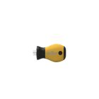 WIHA WERKZEUGE - Schraubendreher mit Bithalter magnetisch Stubby, 1/4''