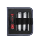 WIHA WERKZEUGE - Schraubendreher mit Wechselklingen Set SYSTEM 6, 12-tlg