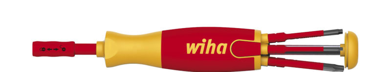 WIHA WERKZEUGE - Schraubendreher mit Bit Magazin LiftUp electric TORX mit 6 slimBits