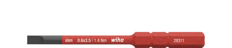 WIHA WERKZEUGE - Bit slimBit electric Schlitz, 3,5x75mm
