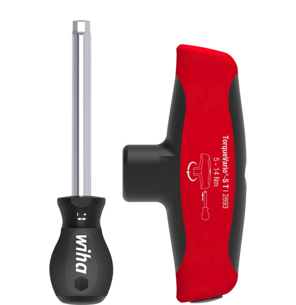 WIHA WERKZEUGE - Drehmoment-Schraubendreher mit Quergriff TorqueVario-S T 5-14Nm
