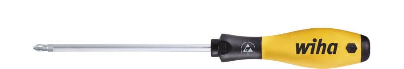WIHA WERKZEUGE - Schraubendreher SoftFinish ESD Phillips, PH0x60mm