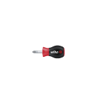 WIHA WERKZEUGE - Schraubendreher SoftFinish Pozidriv mit kurzer Rundklinge, Stubby, PZ02x25mm