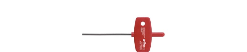 WIHA WERKZEUGE - Stiftschlüssel mit Schlüsselgriff 6-Kant schwarzoxidiert, 1,5x60mm