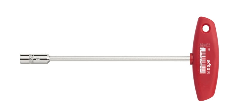 WIHA WERKZEUGE - Steckschlüssel mit Quergriff 6-Kant glanzvernickelt, 8x125mm