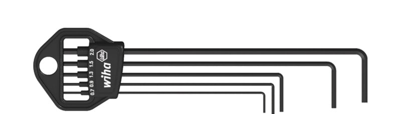 WIHA WERKZEUGE - Stiftschlüssel Set im Classic Halter 6-Kant 6-tlg. schwarzoxidiert