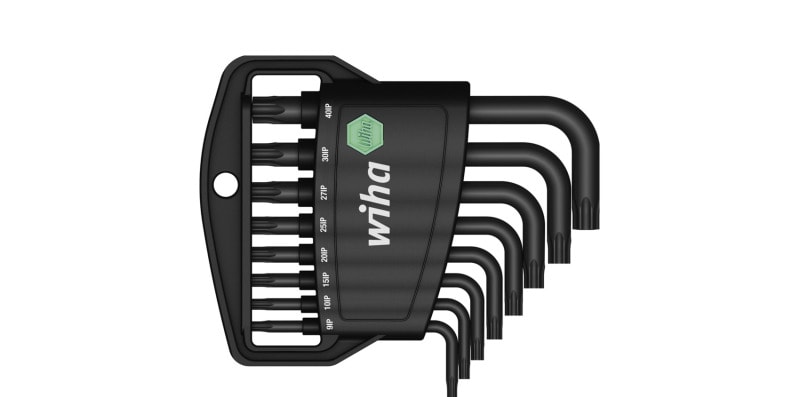 WIHA WERKZEUGE - Stiftschlüssel Set im Classic Halter TORX PLUS 9-tlg schwarzoxidiert