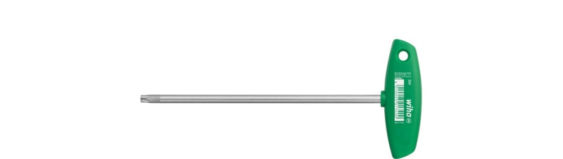 WIHA WERKZEUGE - Stiftschlüssel mit Quergriff TORX mattverchr., T25x100mm