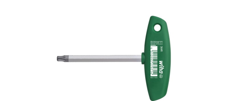 WIHA WERKZEUGE - Stiftschlüssel mit Quergriff TORX MagicSpring mattverchr., T9x100mm